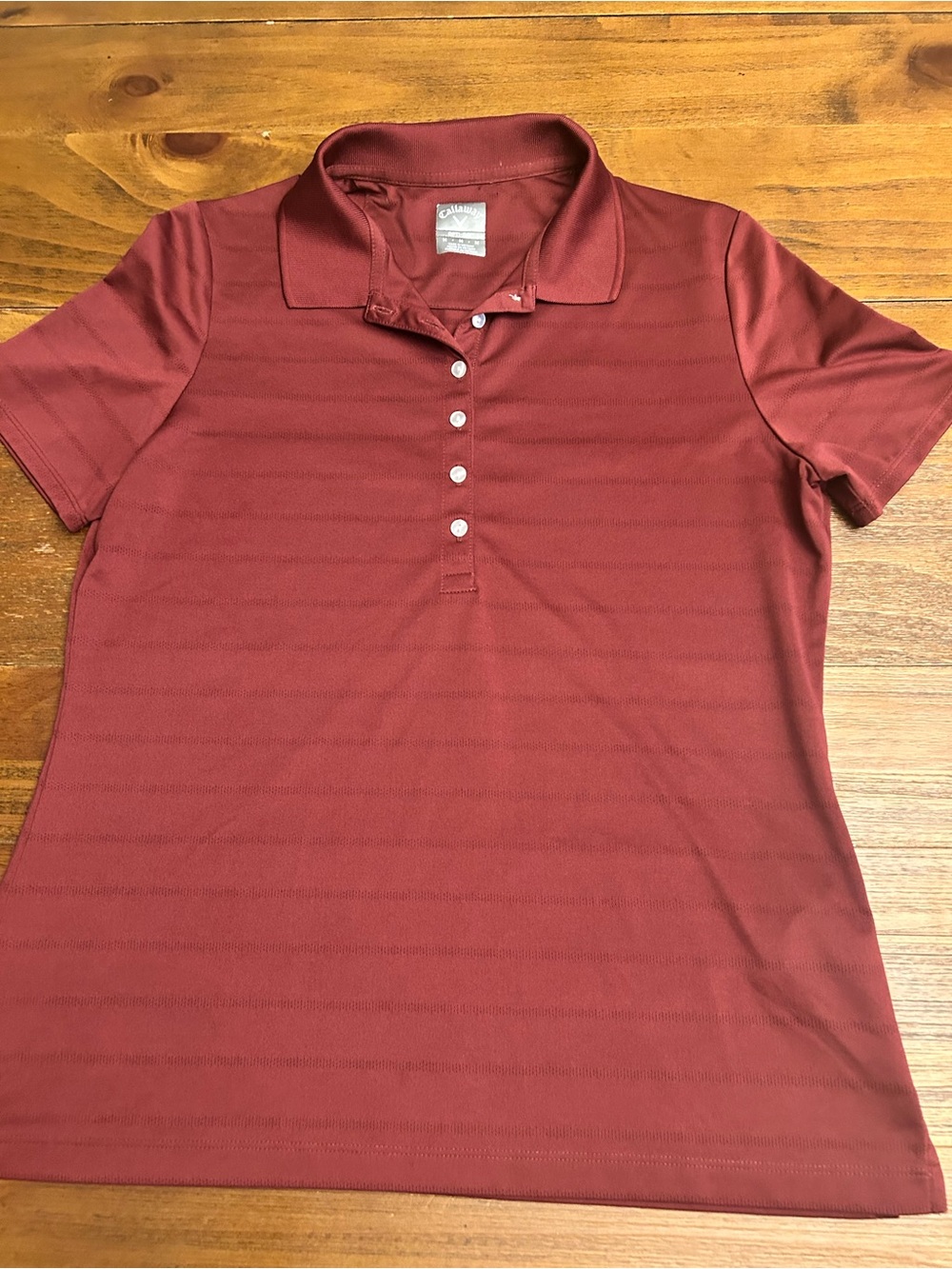 Callaway Women’s Short Sleeve Polo — Brick Red